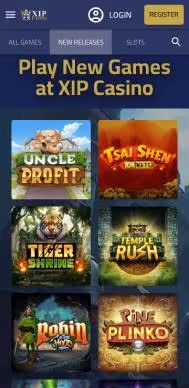 XIP Casino screenshot new games