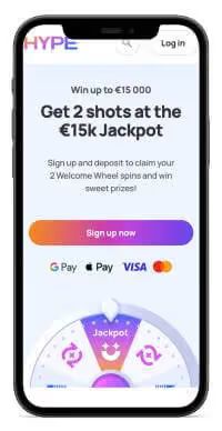 HypeKasino mobile screenshot