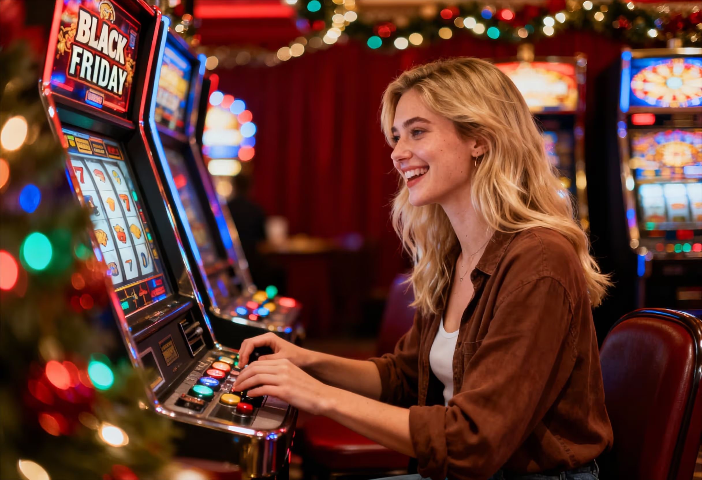 freepik blond woman playing black friday slots festive cas 58533 min min