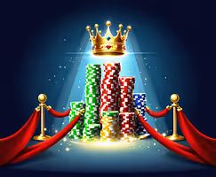 Casino VIP club concept with golden loyalty card, poker chips, and sparkling lights, symbolizing exclusive player rewards.