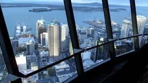 View of Auckland cityscape from SkyCity Casino