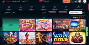 Vesper Casino online slot game selection