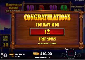 Buffalo King Megaways Win FS 1