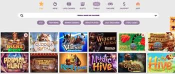 Slototop Casino game selection