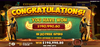 35897068f279161f3e43d5420bcf8a6b John Hunter and the Book of Tut Megaways Win 0