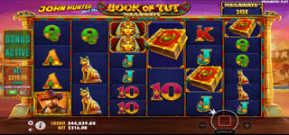 6466fa7df1d85ce47a2f6fcbe6591ae1 John Hunter and the Book of Tut Megaways Scatter 0