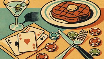 an illustration of casino dining