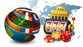 Landbased casinos worldwide globe image