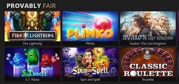 CryptoFairPlay Casino online games
