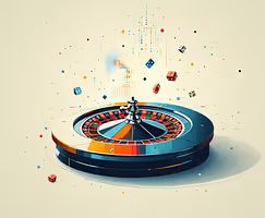 Roulette wheel and betting table highlighting odds and payouts for smarter online roulette betting decisions.