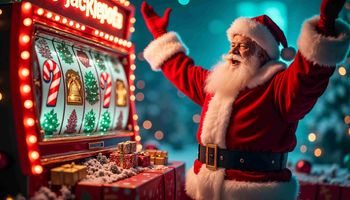 santa-celebrates-holiday-cheer-festive-casino-playing-colorful-slot-machine-surrounded-by-gifts-decorations
