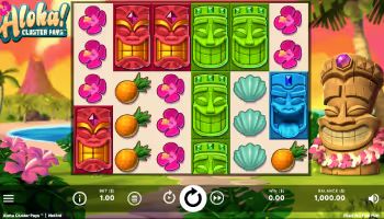 Aloha! Cluster Pays Slot Game Screenshot