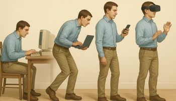 Realistic illustration showing the evolution of instant play casinos.