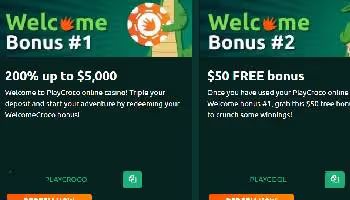PlayCroco Welcome Bonus