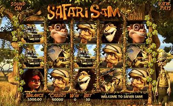 Safari Sam Pokie Slot Game