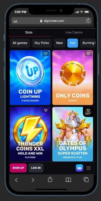 skycrown slots mobile