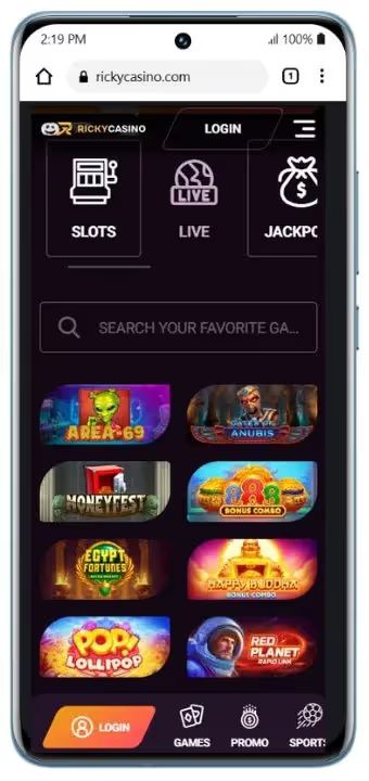 ricky slots mobile