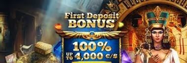 Cleopatra CasinoWelcome Bonus