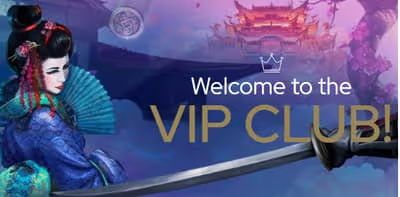 KatsuBet Casino VIP Club advertisement with a woman in traditional East Asian-style clothing