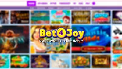 Bet4Joy casino game selection