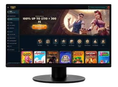 MonsterWin Casino desktop screenshot