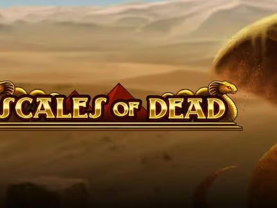 Egyptian Cobra face fuming in flames in the Scales of Dead slot game