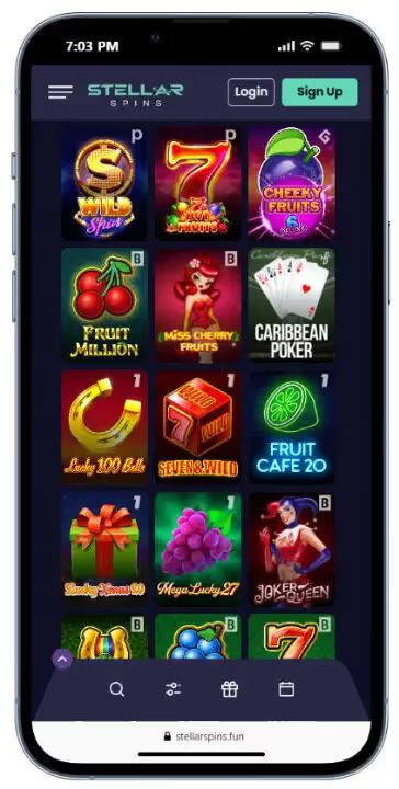 stellar spins slots mobile