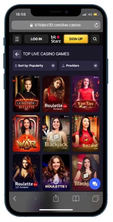 bitstarz live casino mobile