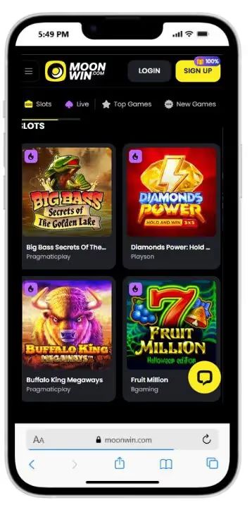 moonwin slots mobile