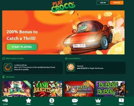 PlayCroco Casino Welcome Bonus