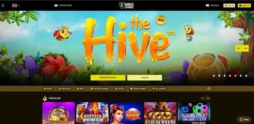 Kings Chance Casino homepage