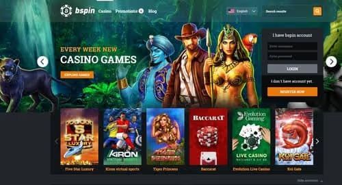 BSpin Casino website
