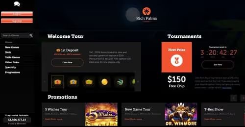 Rich Palms Casino Welcome Bonus