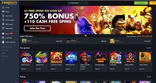 Tangiers Casino Welcome Bonus