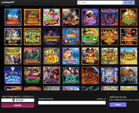 CoinBets777 Casino online slots screenshot