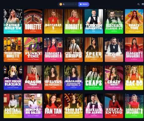 Jacks Club Casino livedealer screenshot