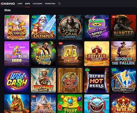 N1 Casino online slots screenshot