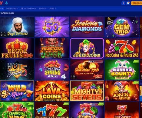 Paripesa Casino online slots screenshot