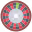 Roulette icon, image of roulette wheel