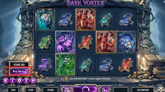dark vortex free spin