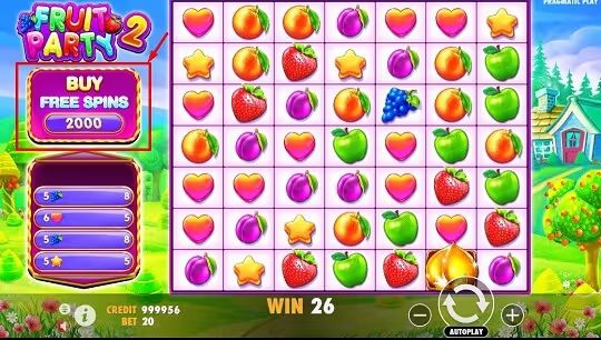 fruits party2 bonus buy