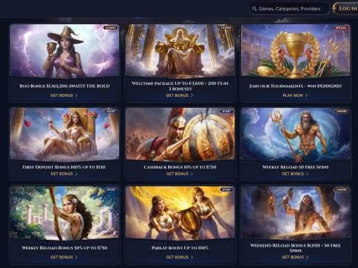 Cazeus Casino promotions screenshot