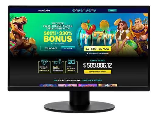 Heaps O Wins Casino desktop screenshot