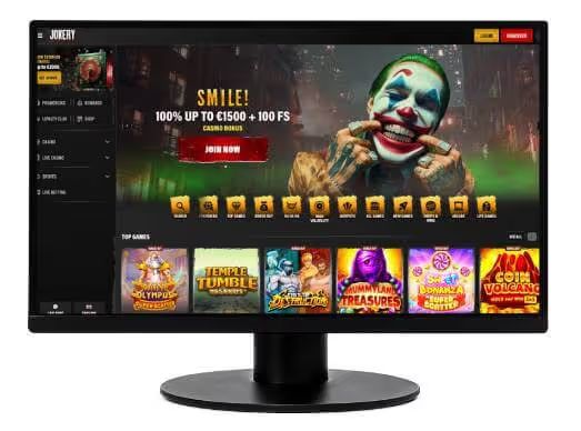 Jokery Casino desktop screenshot