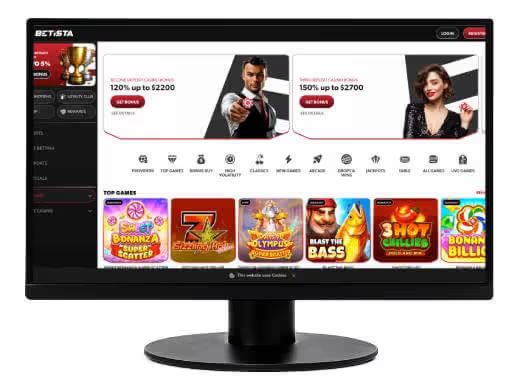 Bestia casino desktop screenshot