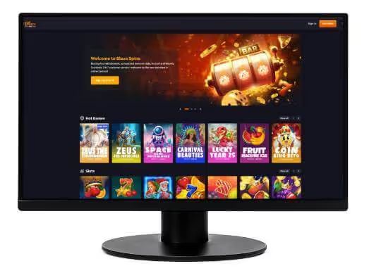 BlazeSpins Casino screenshot on mobile