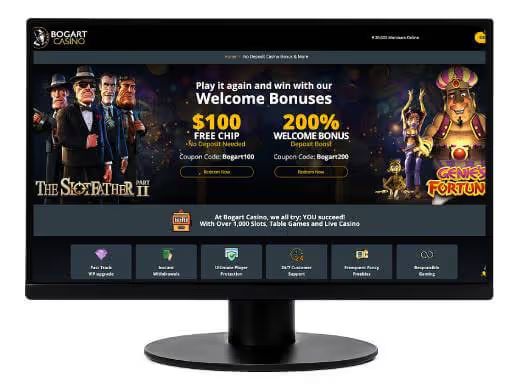 Bogart Casino desktop screenshot