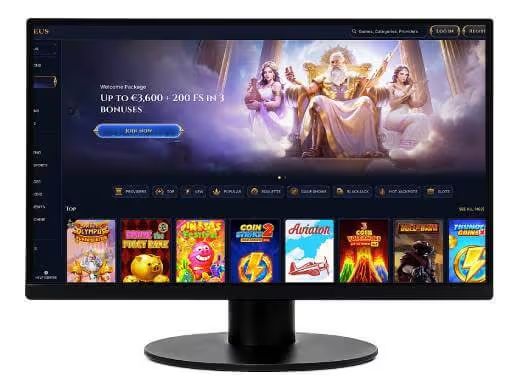 Cazeus Casino desktop screenshot