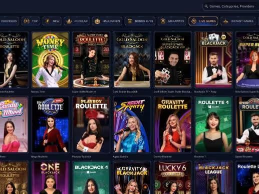 Cazeus Casino live games screenshot