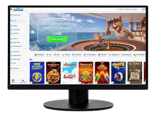Cazimbo Casino desktop screenshot